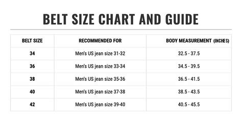 coach belt size guide